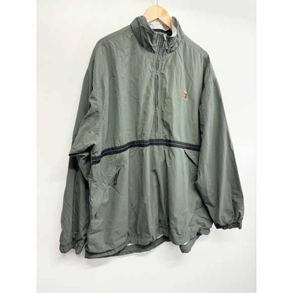 Vintage Nike Jacket Mens Full Zip Extra Large Olive Green Windbreaker - Picture 2 of 10